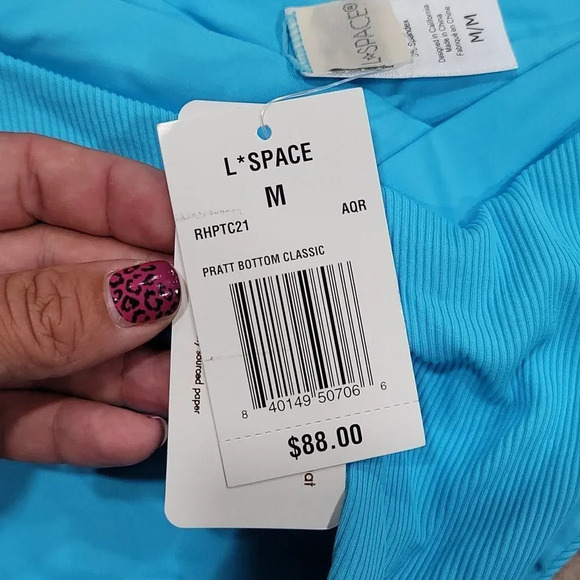 L*space Ribbed Pratt Swim Bottom - Picture 3 of 7